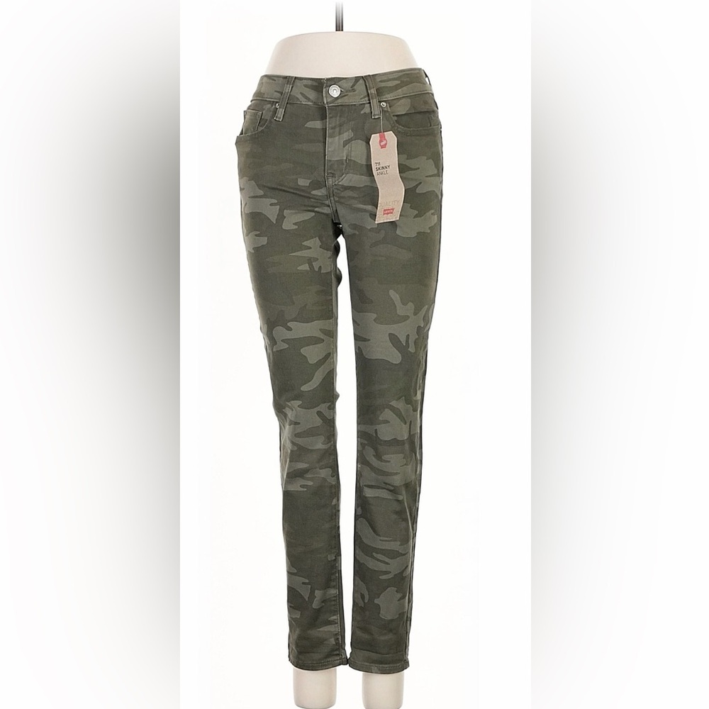 Levi's Women's Skinny Jeans in Camouflage Green